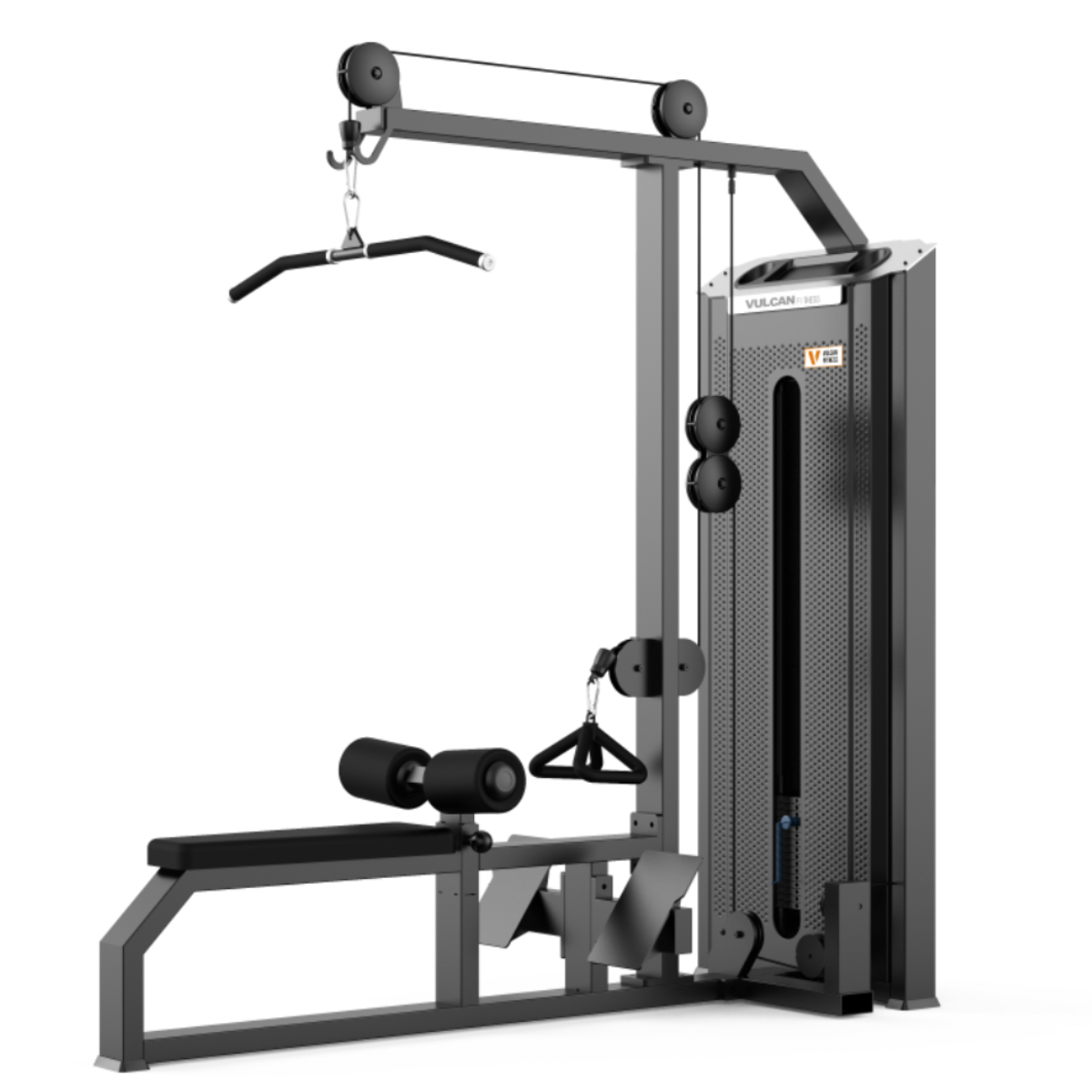 Commercial lat-pulldown low row