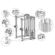 Commercial Power Rack with Olympus Attachment
