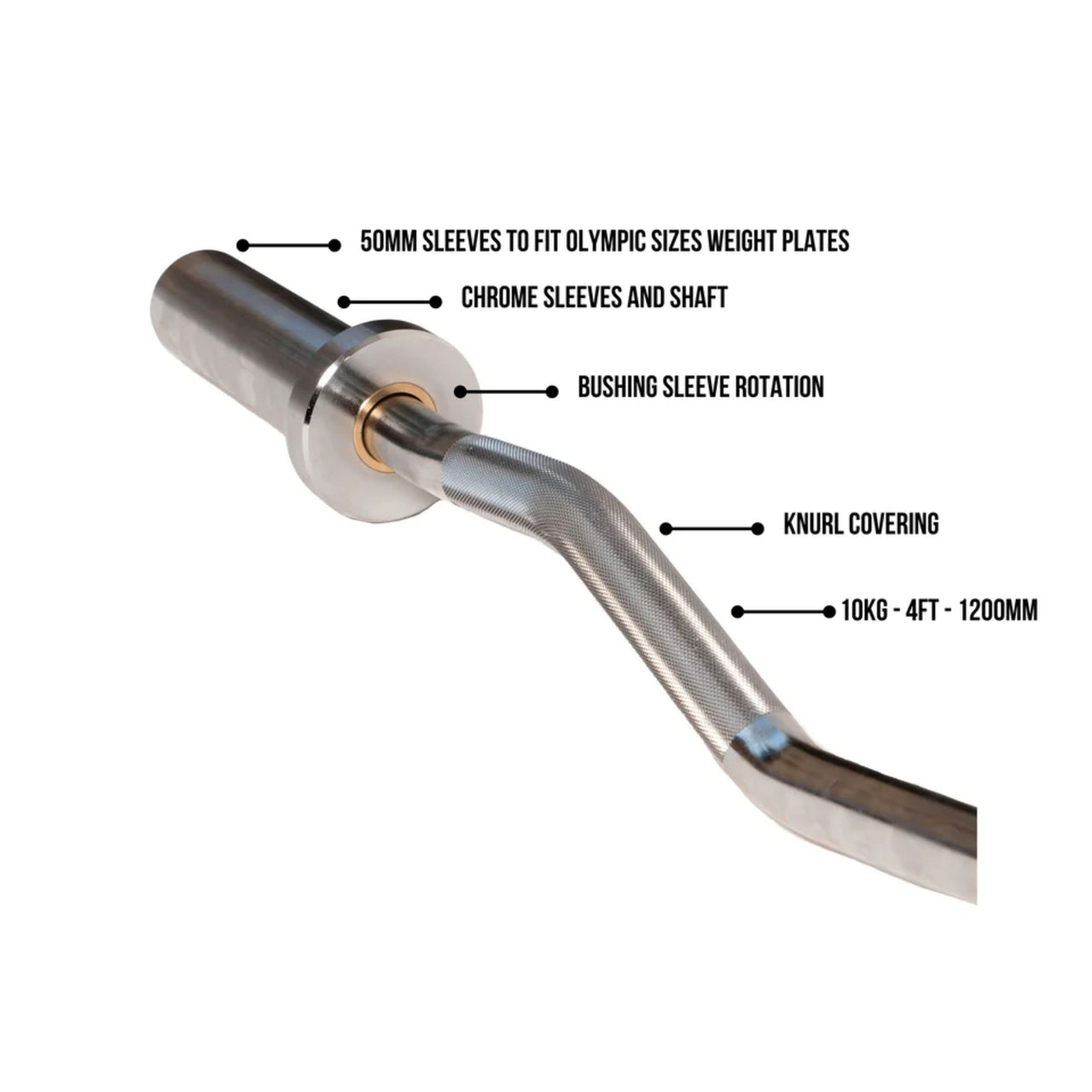 VULCAN Ez-Curl Bar 4 foot | 10kg | IN STOCK