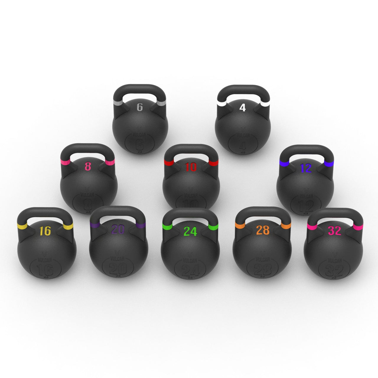 VULCAN Competition 4KG ~ 32KG | 10 Kettlebells | IN STOCK