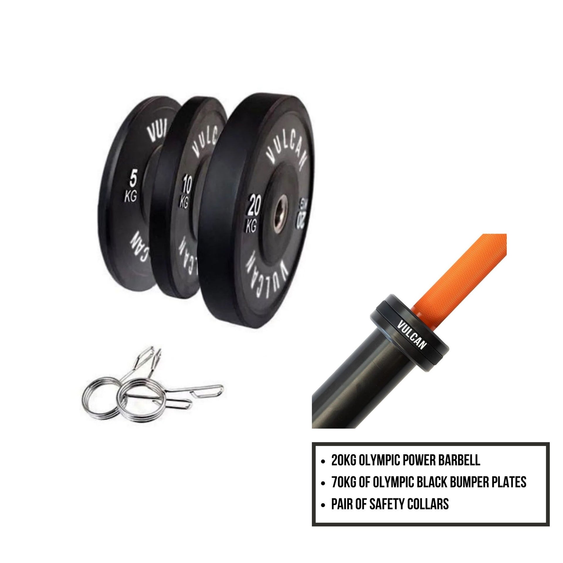 barbell and weight plates package