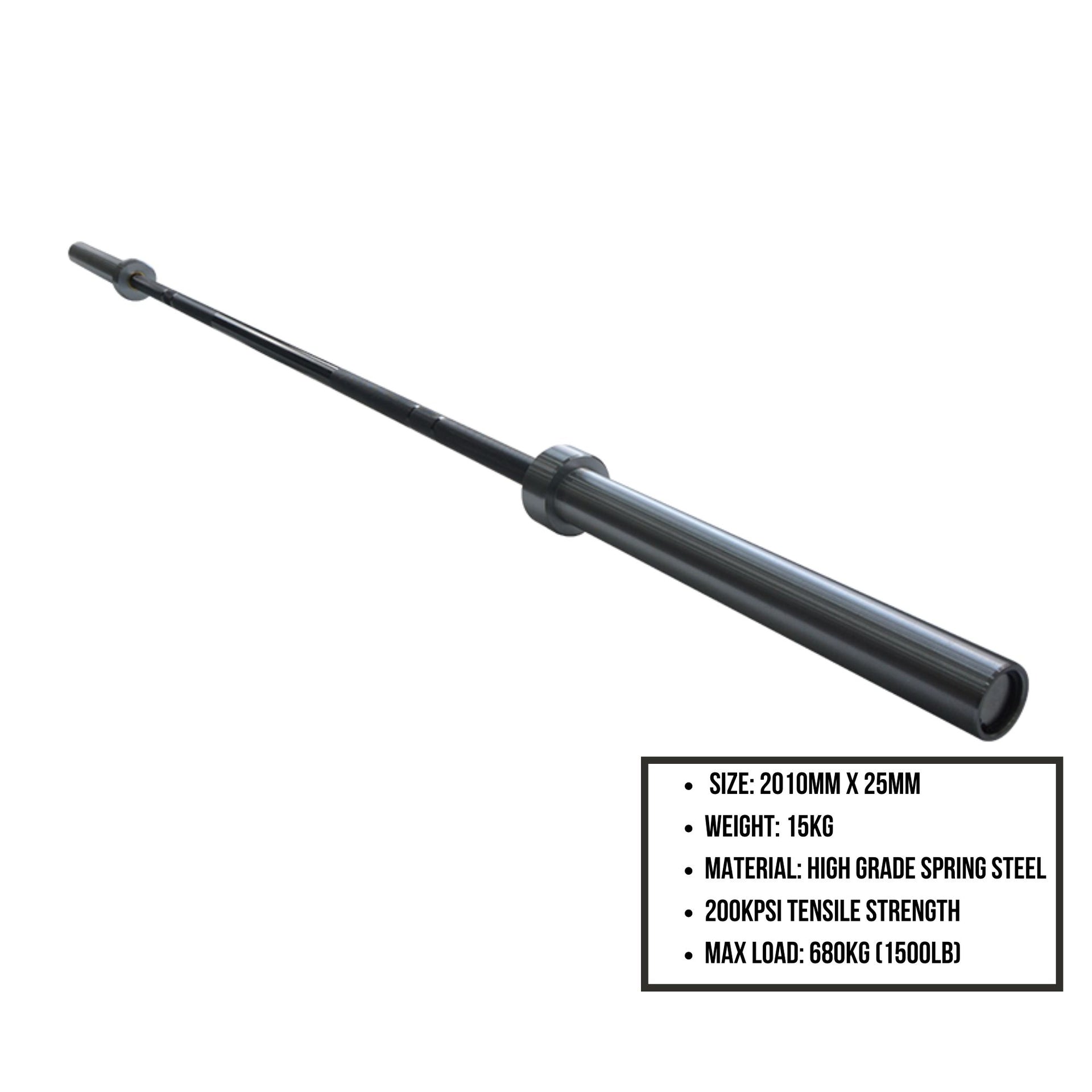 15kg Black Competition Barbell