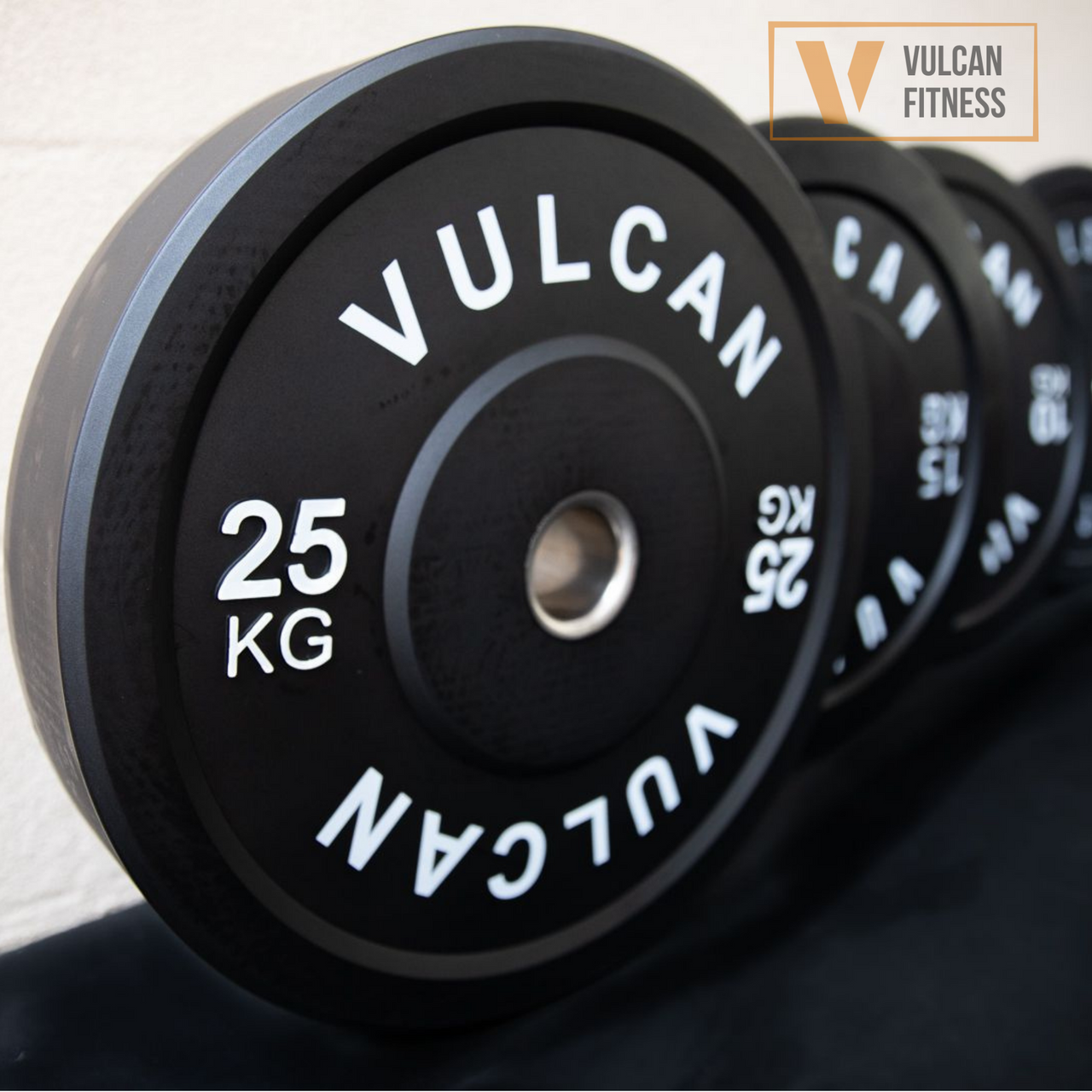 VULCAN Elite Squat Rack, Olympic Barbell, 100kg Black Bumper Weight Plates & Pro Adjustable Bench | IN STOCK