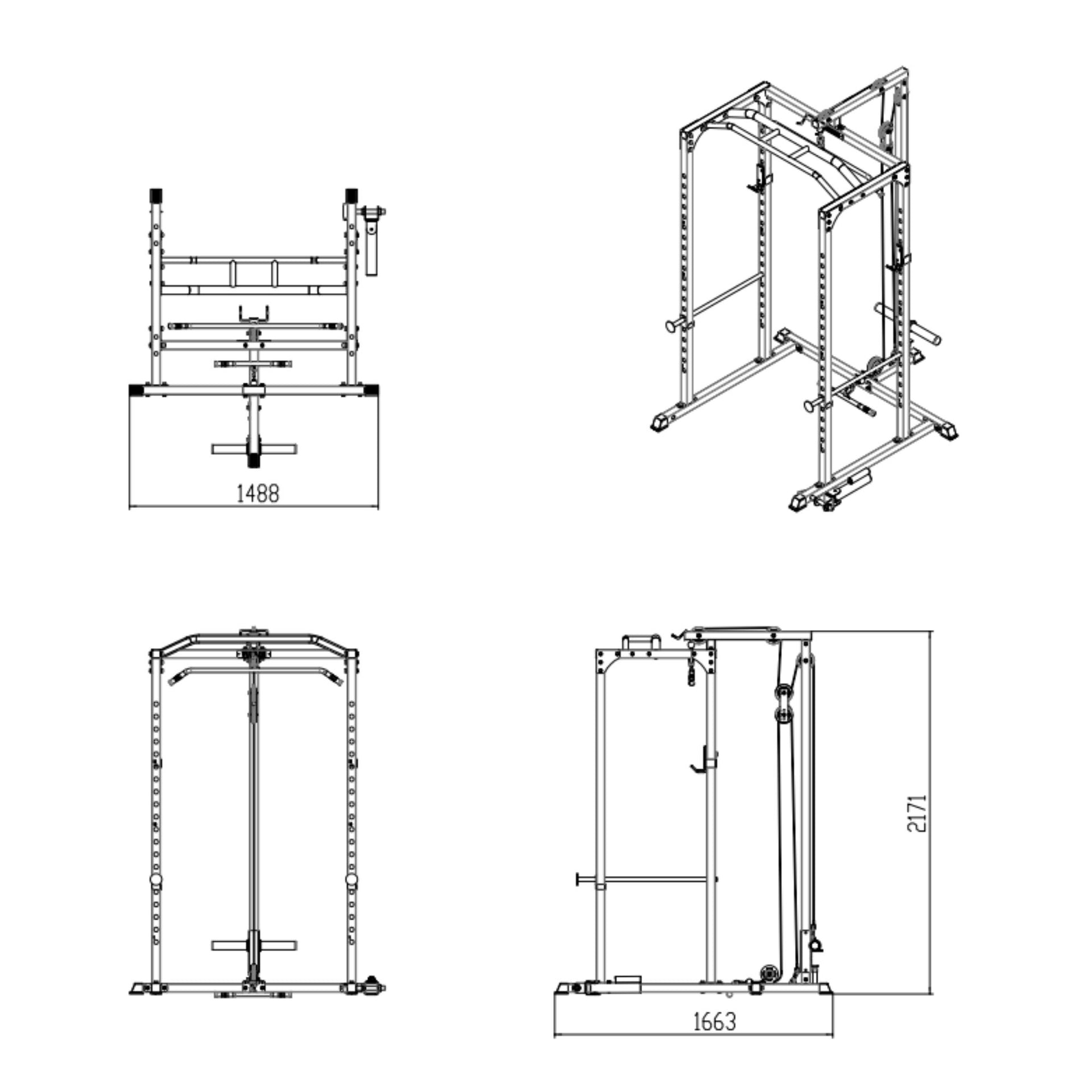 Dimensions/ Drawings of Power Rack