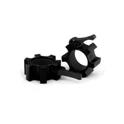 Black aluminium collars for Olympic Barbell
