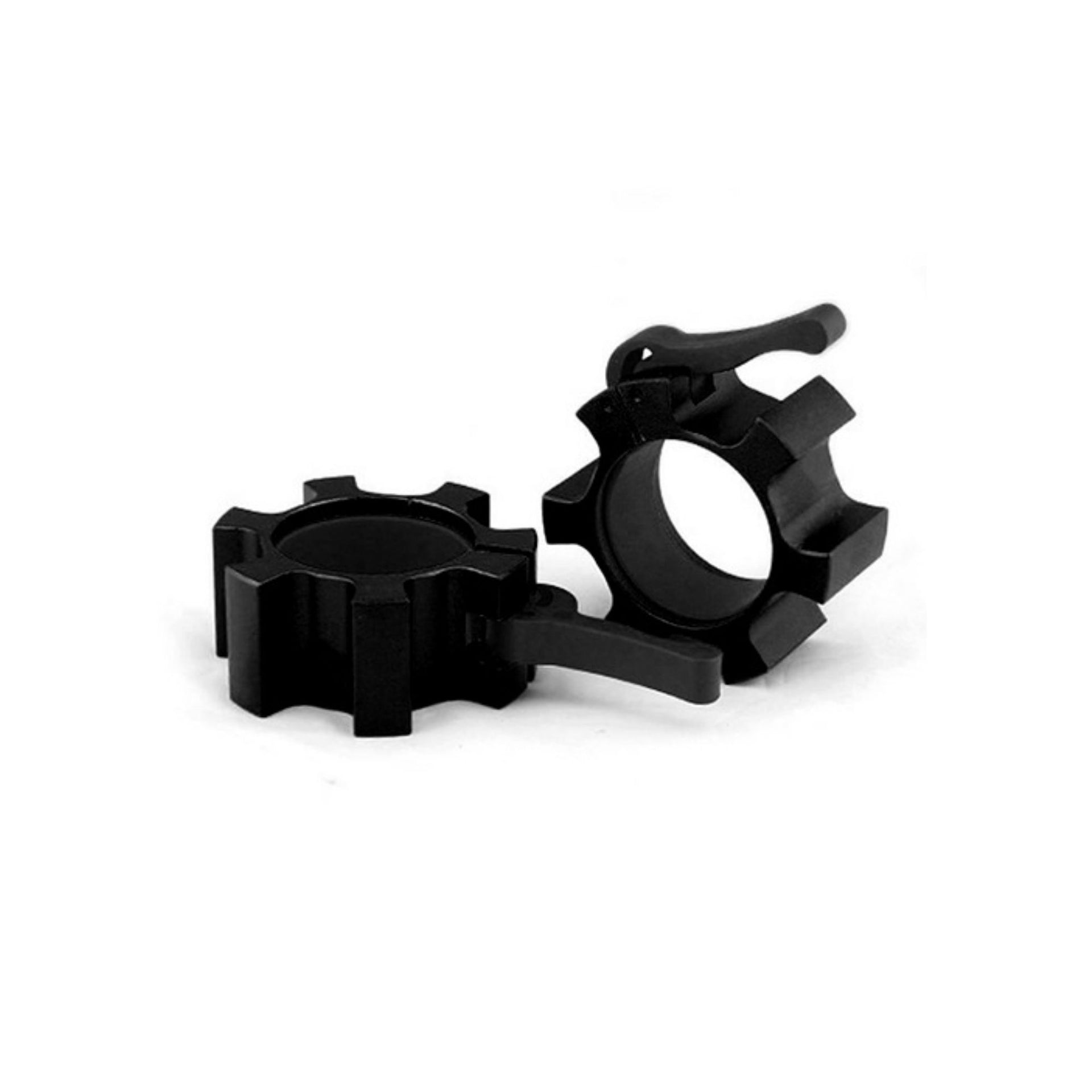 Black aluminium collars for Olympic Barbell