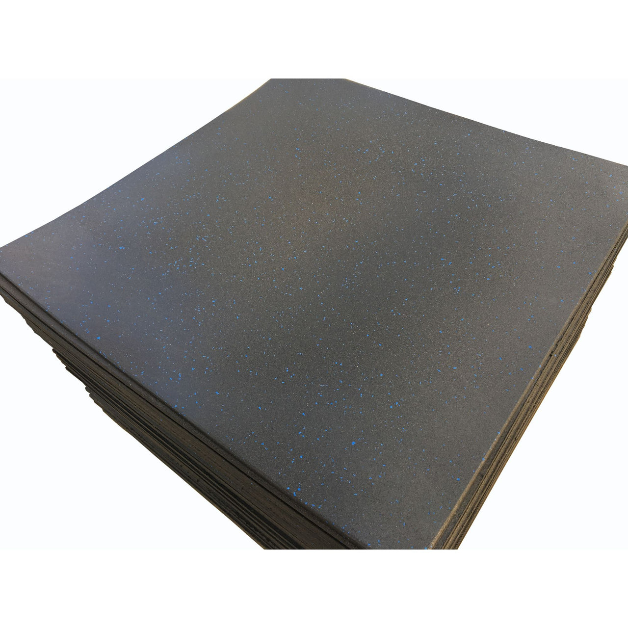 blue fleck gym tiles and commercial rubber flooring