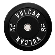 15kg Olympic Black Bumper Plates Set
