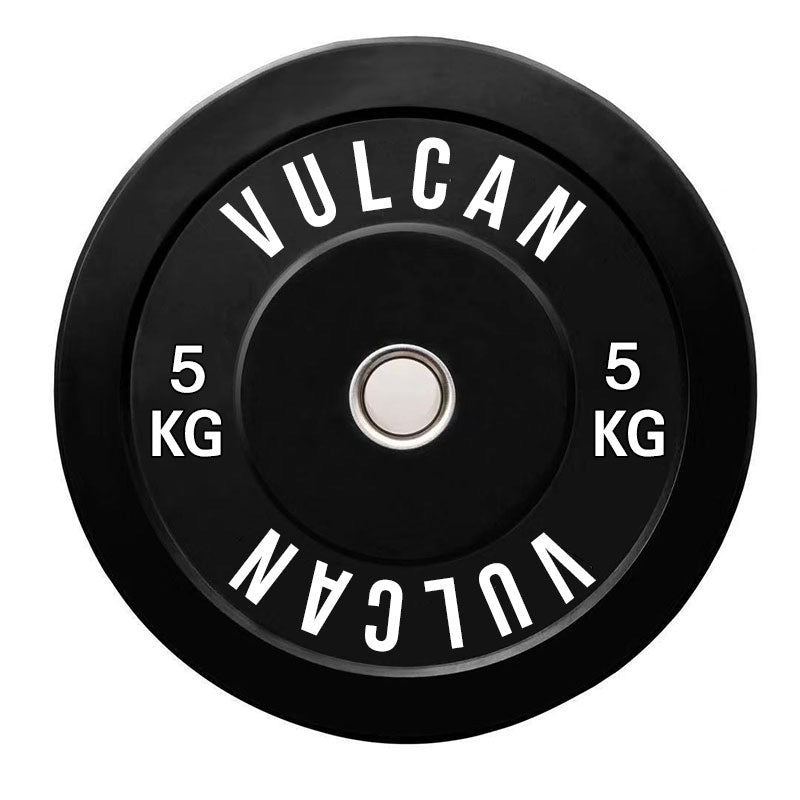 VULCAN Olympic Black Bumper Plates | IN STOCK
