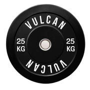 25kg Olympic Black Bumper Plates Set