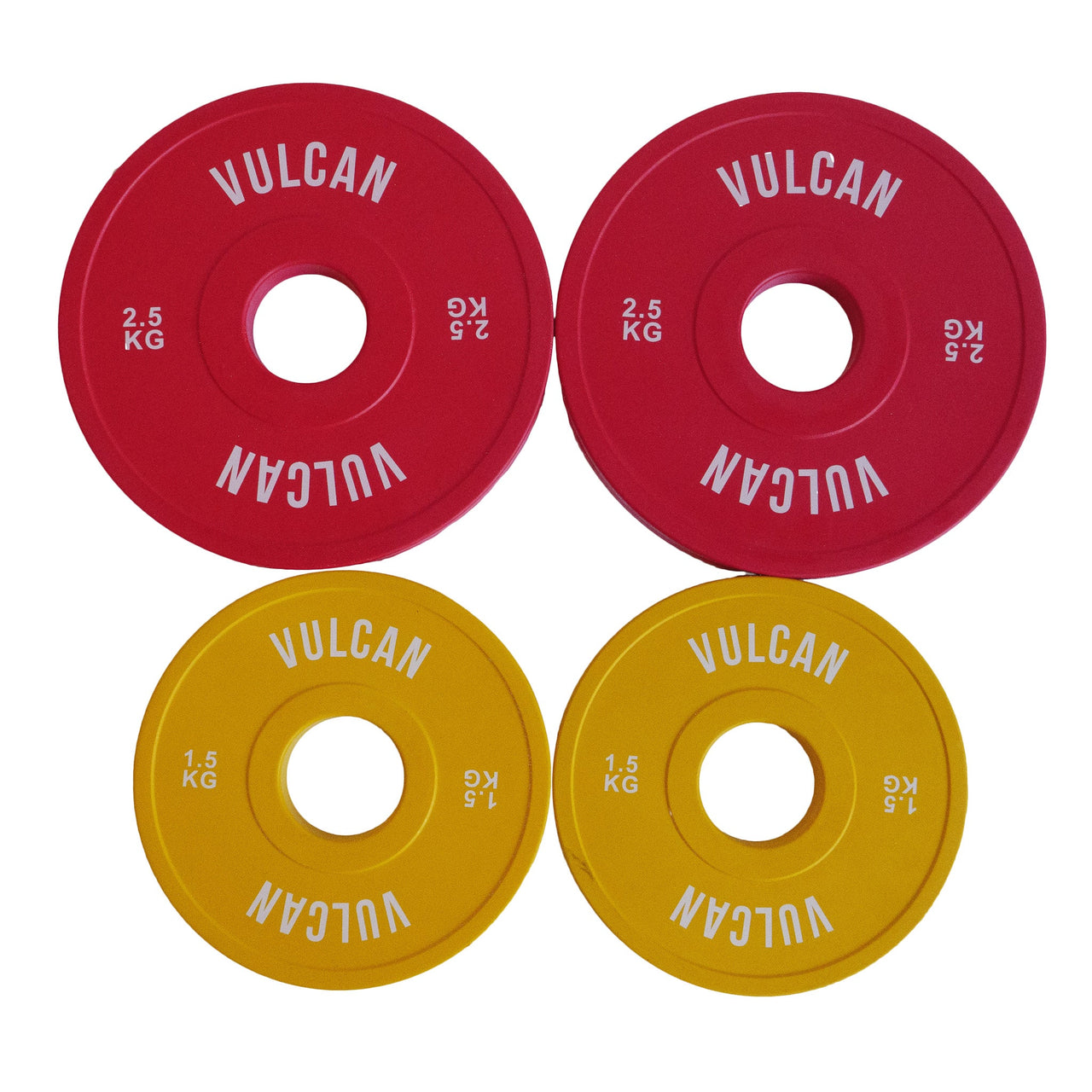 VULCAN Colour Fractional Plates Pack (2x 1.25kg & 2x 2.5kg) | IN STOCK