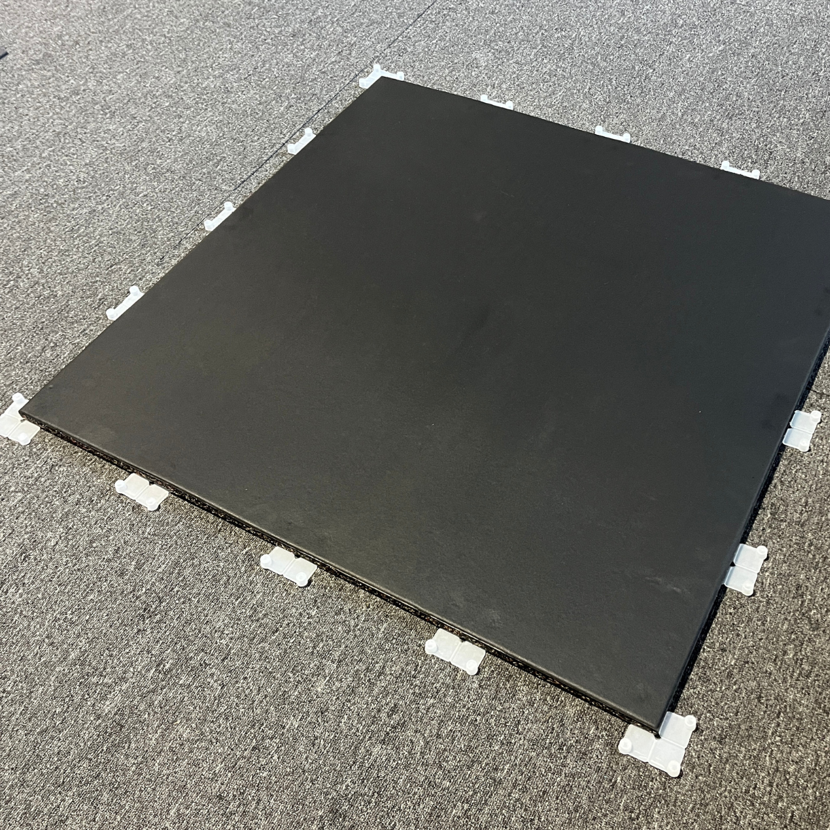 Commercial Interlocking EPDM Rubber Gym Flooring Black - 20mm Gym Mats (1m x 1m) | IN STOCK