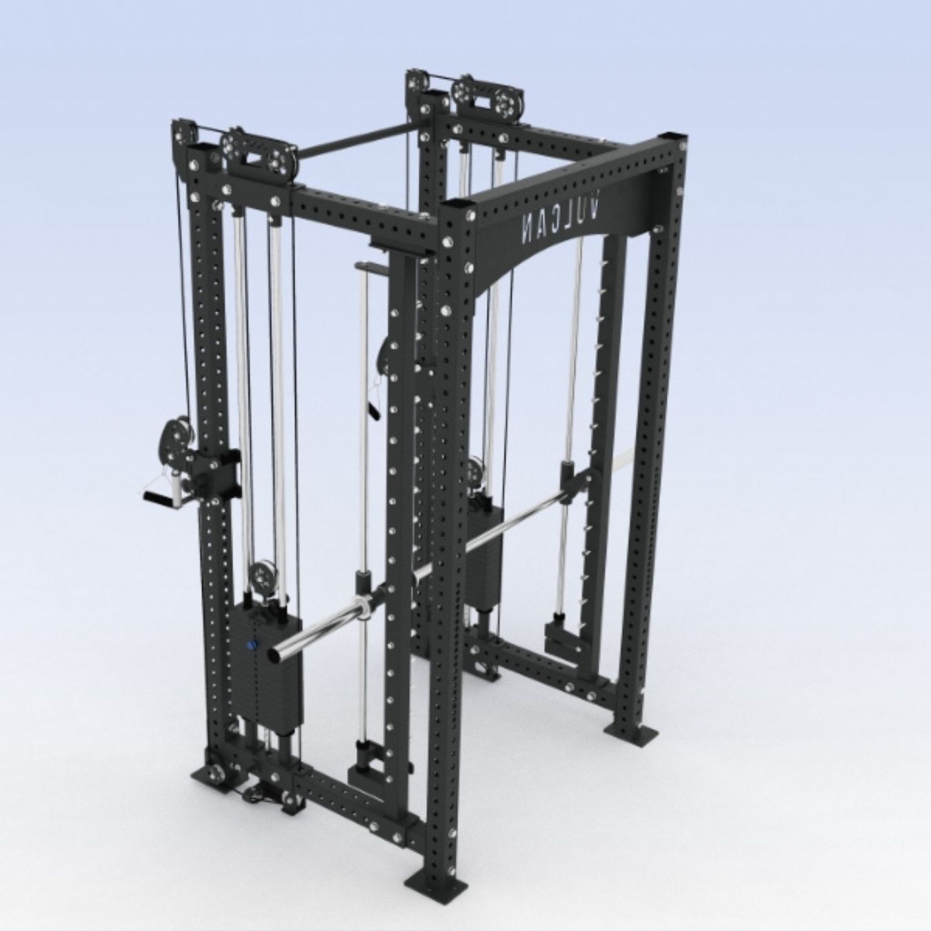 Commercial Power Rack with Olympus & Smith Machine Attachment | Vulcan ...