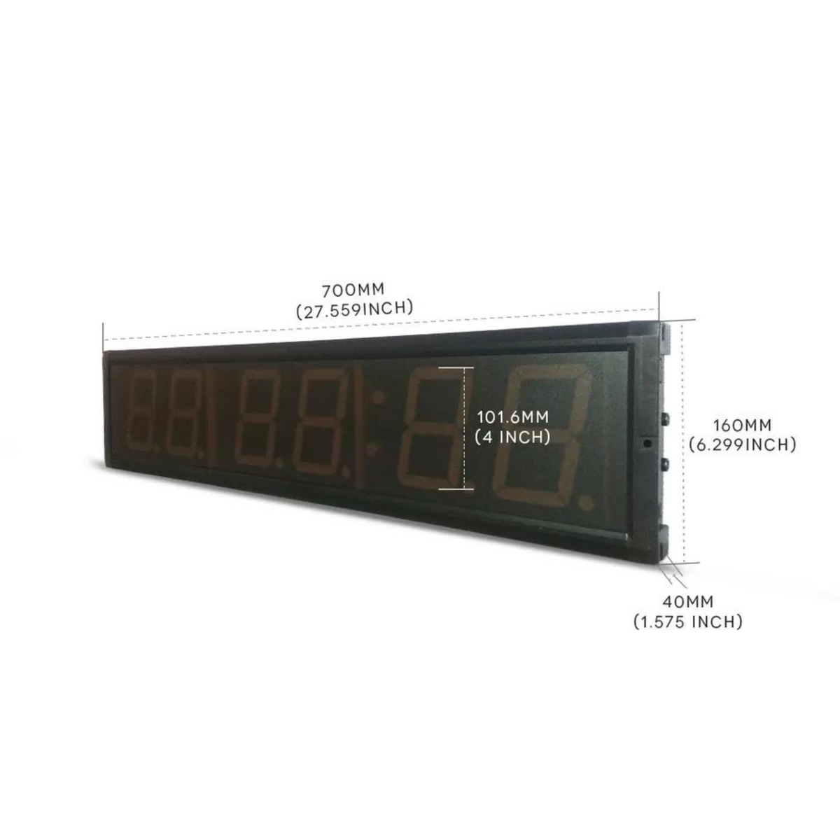 6 Inch 6 Digit Timer Interval Gym Timer - 6 Digits | Vulcan Fitness