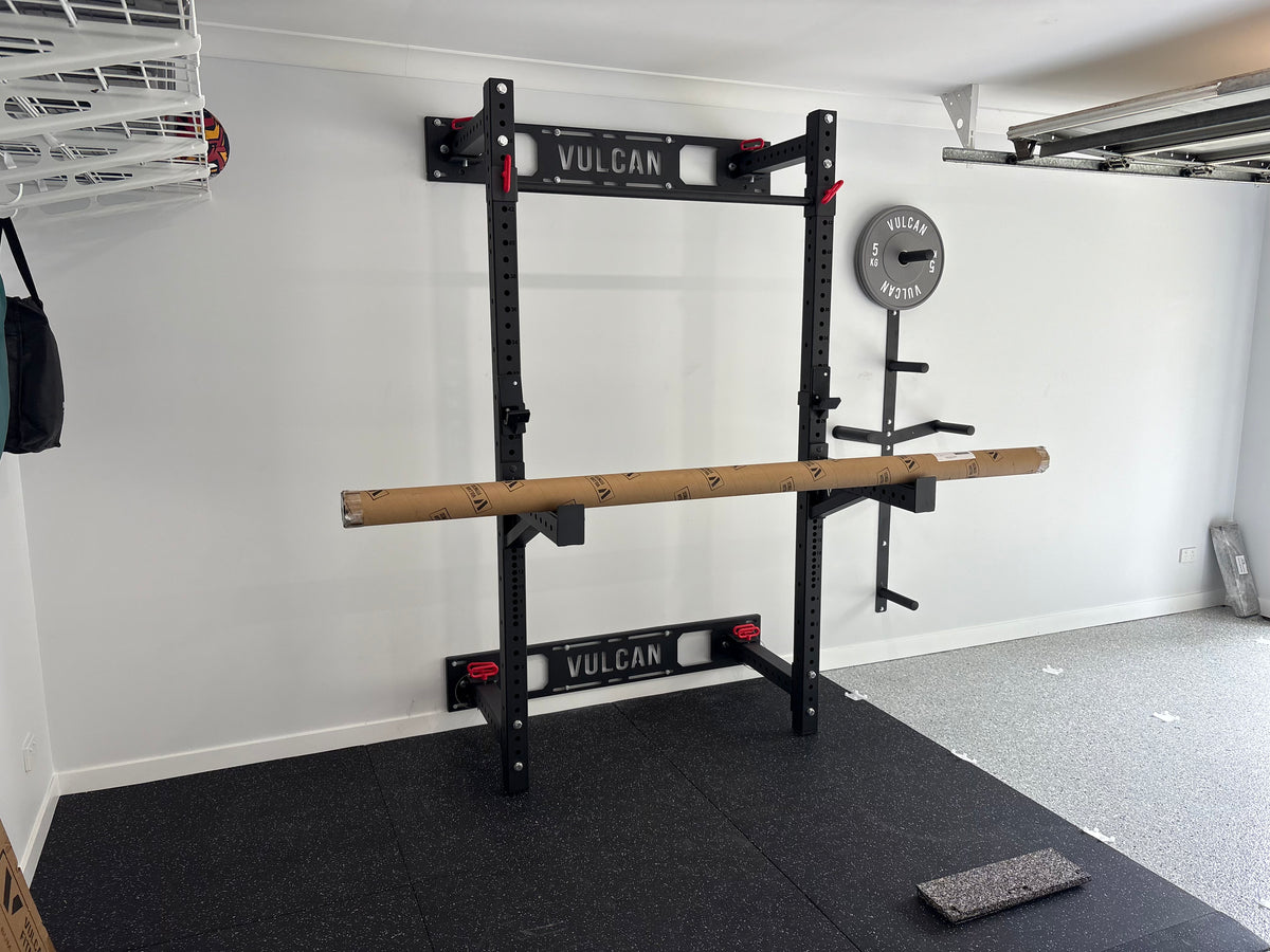 Vulcan Rack Wall Mounted Folding Squat Rack | VULCAN Fitness