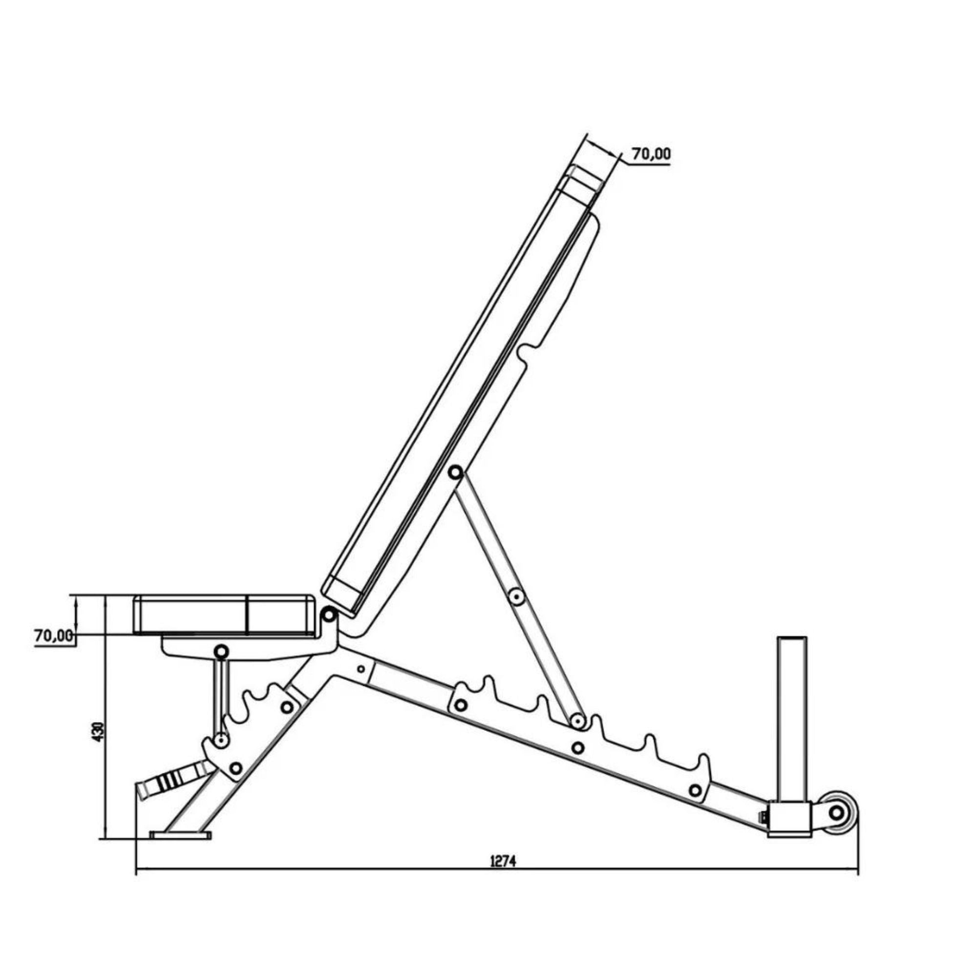 Weight Adjustable Bench Vulcan Fitness