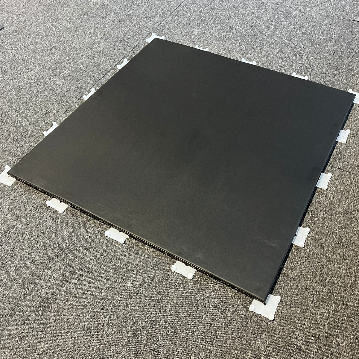 Commercial Interlocking EPDM Rubber Gym Flooring Black - 20mm Gym Mats (1m x 1m) | IN STOCK