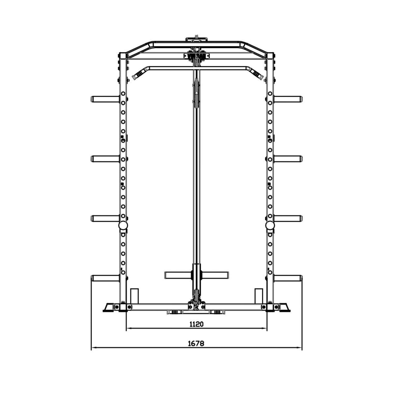 Home Gym Power Rack with Lat/Row and Extension | Vulcan Fitness