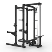 half rack with lat pulldown