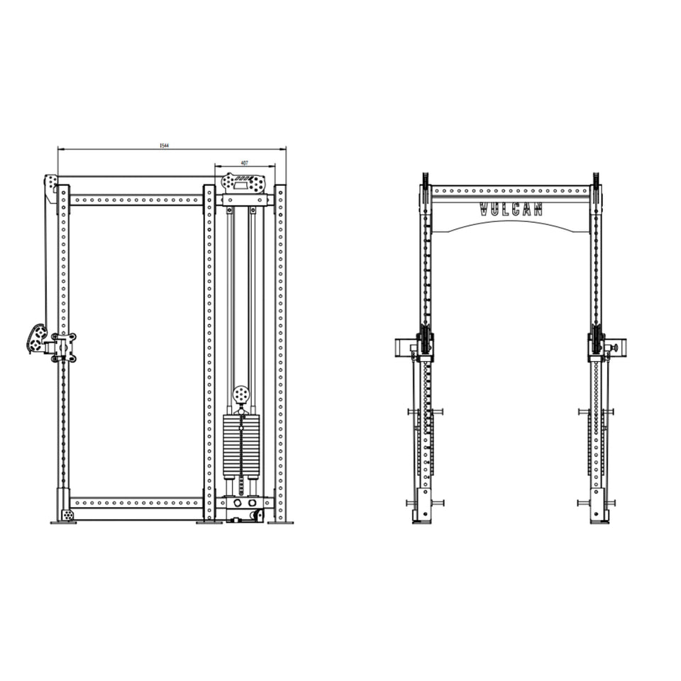 Olympus Attachment for Commercial Power Rack | Vulcan Fitness