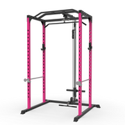 Pink home gym rack