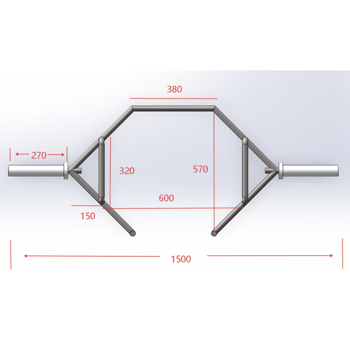 VULCAN Deadlift Open Trap Bar | IN STOCK