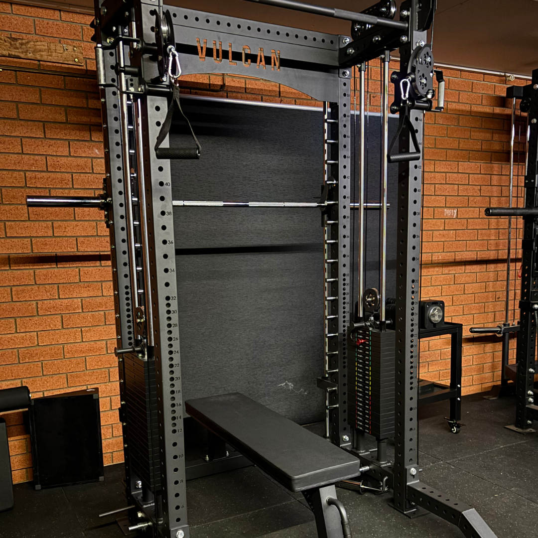 Commercial functional trainer with smith machine