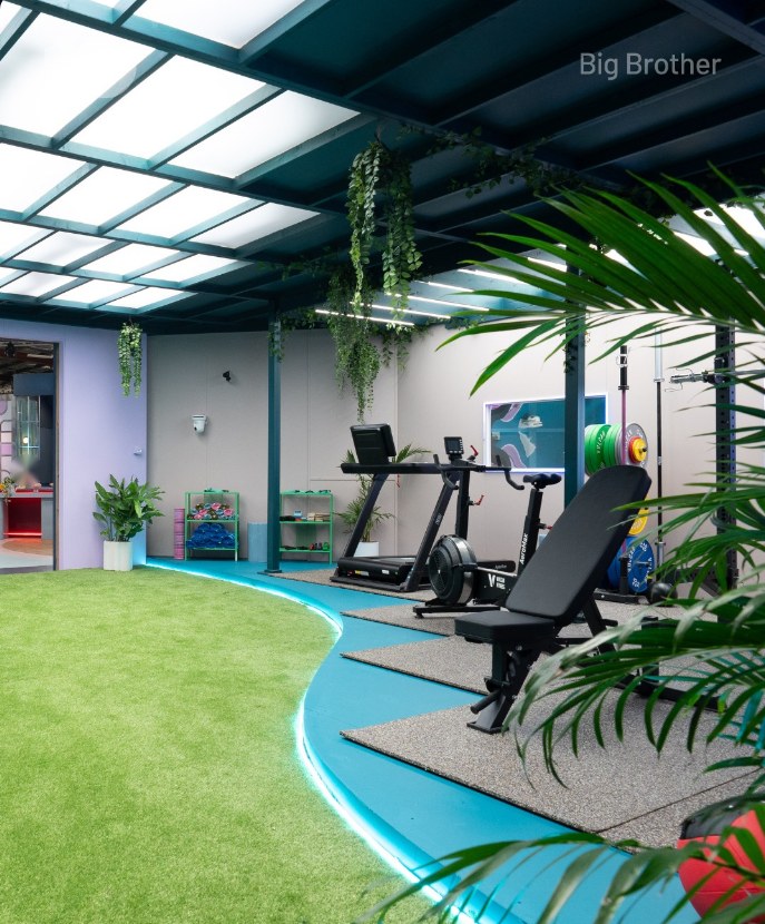 Training gear in the Big Brother 2026 house gym