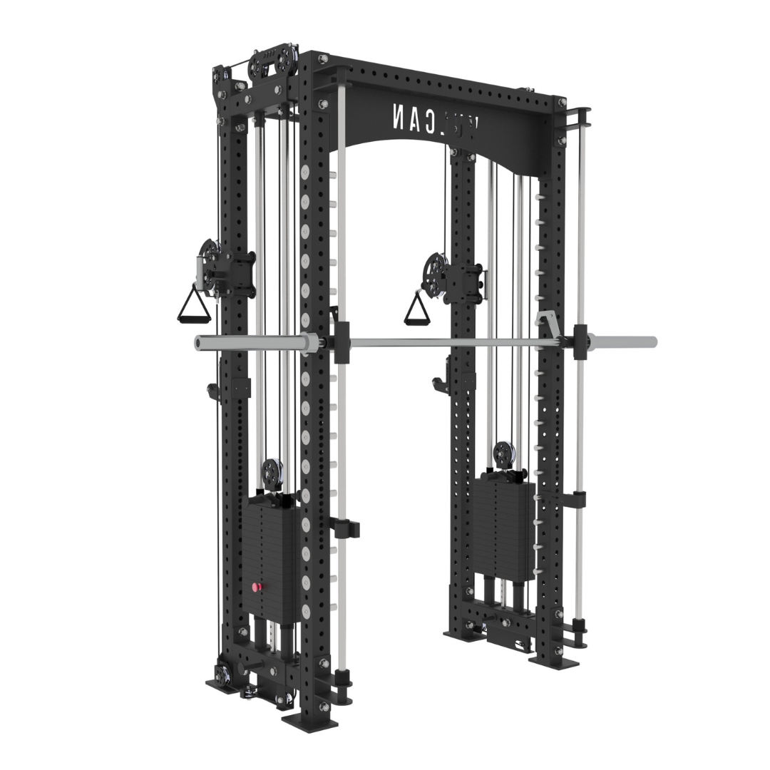 Commercial Power Rack with Olympus Smith Machine Attachment