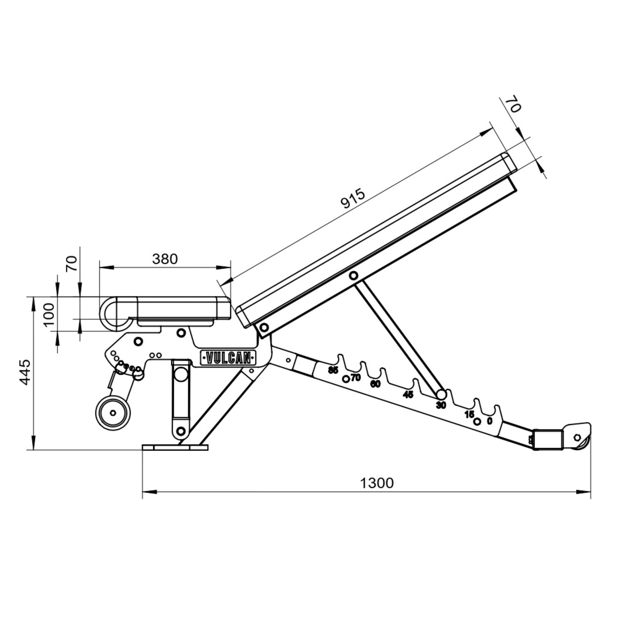 Vulcan discount fid bench