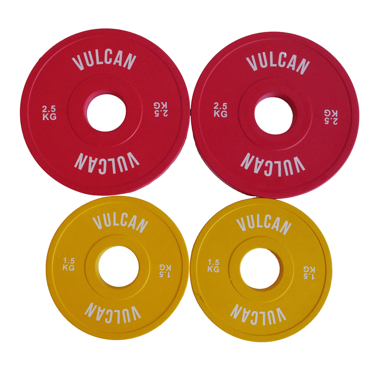 VULCAN Colour Fractional Plates Pack (2x 1.25kg & 2x 2.5kg) | IN STOCK