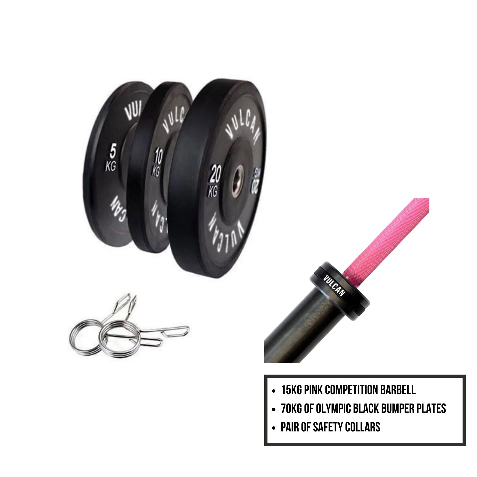 Pink best sale barbell set