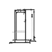 home gym power rack with pulley system