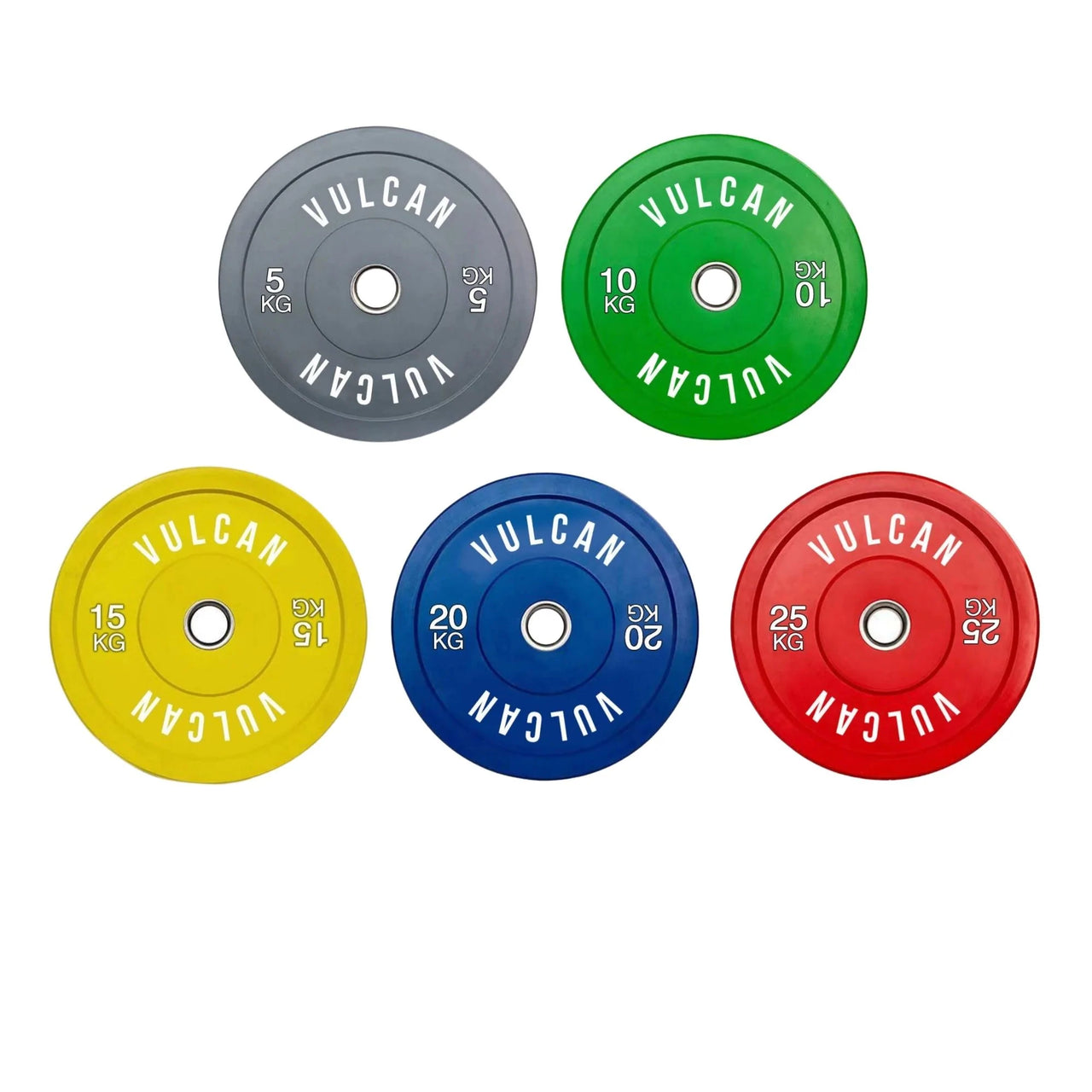 VULCAN Olympic Colour Bumper Plates (150KG SET) | PRE-ORDER MID-LATE FEBRUARY