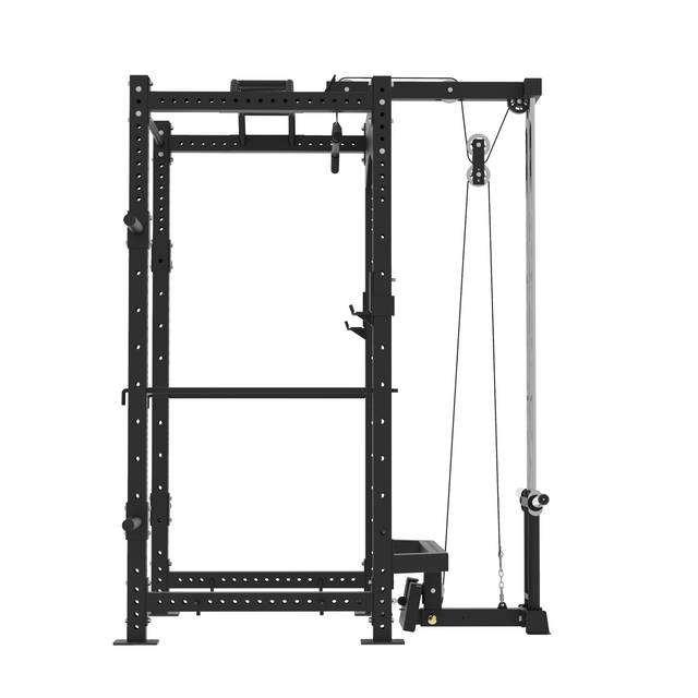 Commercial Power Rack & Lat-Pulldown / Low Row Attachment | Vulcan Fitness